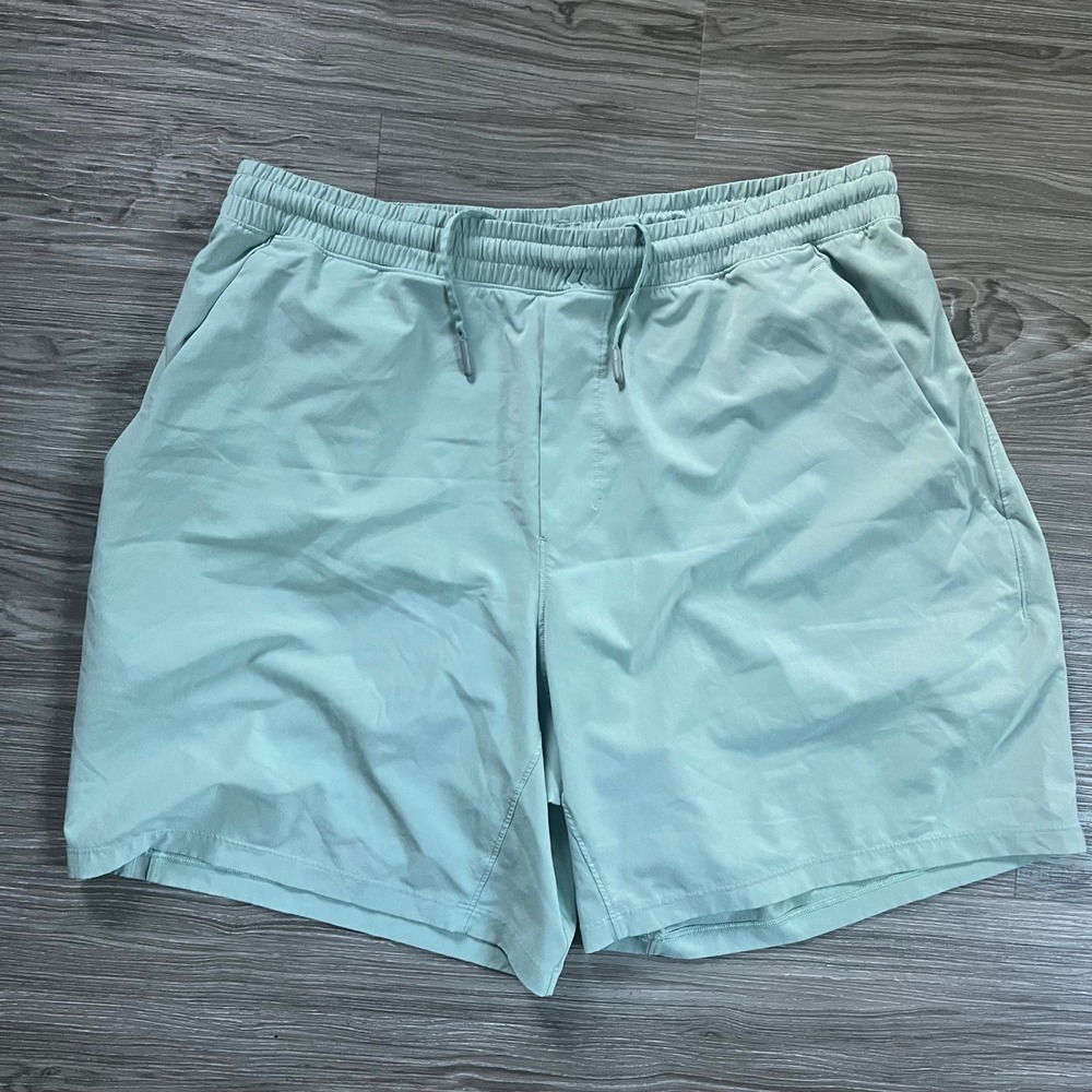 Lululemon Pace Breaker Lined Shorts 7" Mint Green Mens XL Athletic Running